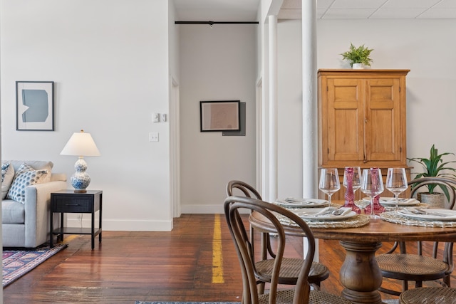 2 Main St Unit 17-410, Biddeford, ME 04005 - dining room with dark wood-style floors and baseboards