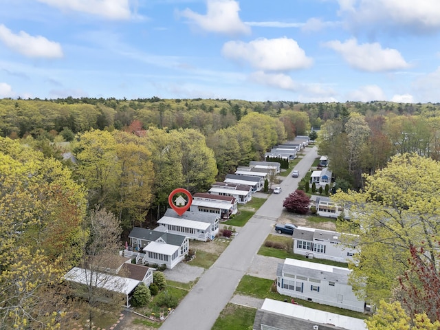 430 Post Rd Unit 139, Wells, ME 04090 - aerial view of a heavily wooded area