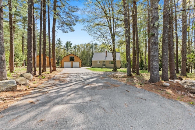 view of asphalt driveway