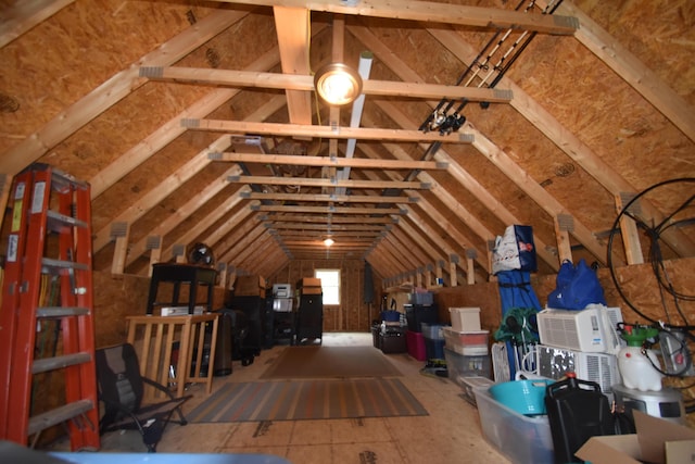 view of attic