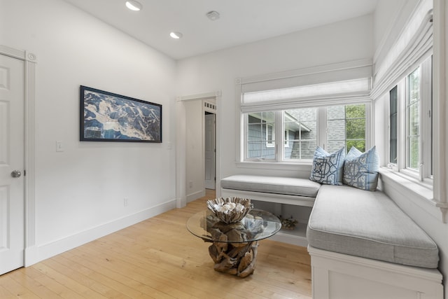 9 Edes Rd, Cumberland, ME 04021 - living area with light wood-style flooring, recessed lighting, and baseboards