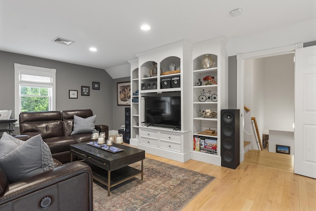 9 Edes Rd, Cumberland, ME 04021 - living area with light wood-style flooring and recessed lighting