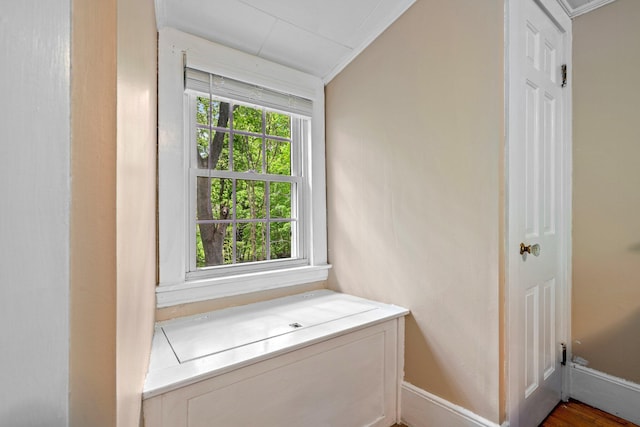99 Spring St, Saco, ME 04072 - detailed view of baseboards and crown molding