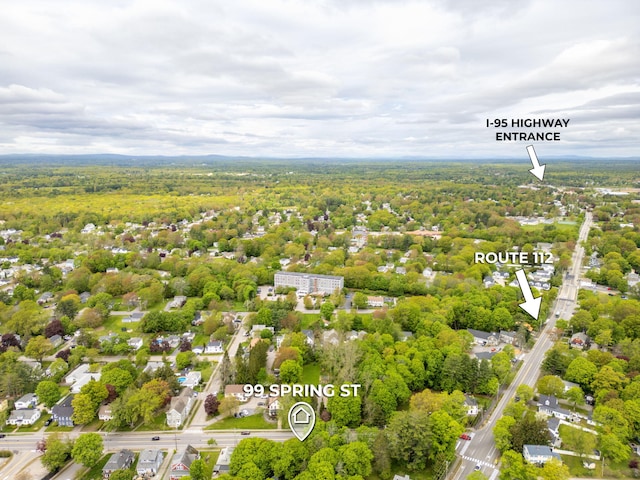 99 Spring St, Saco, ME 04072 - drone / aerial view of a heavily wooded area