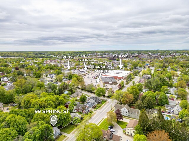 99 Spring St, Saco, ME 04072 - aerial perspective of suburban area