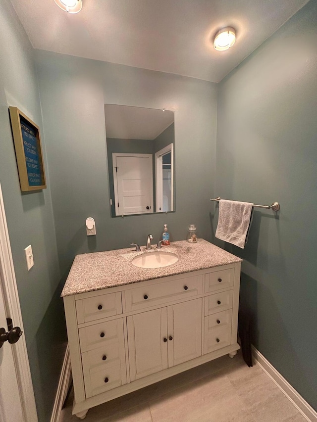 284 Roosevelt Trl, Windham, ME 04062 - bathroom with vanity and baseboards