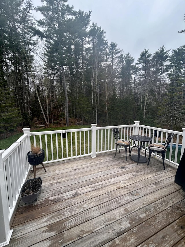 284 Roosevelt Trl, Windham, ME 04062 - view of wooden deck