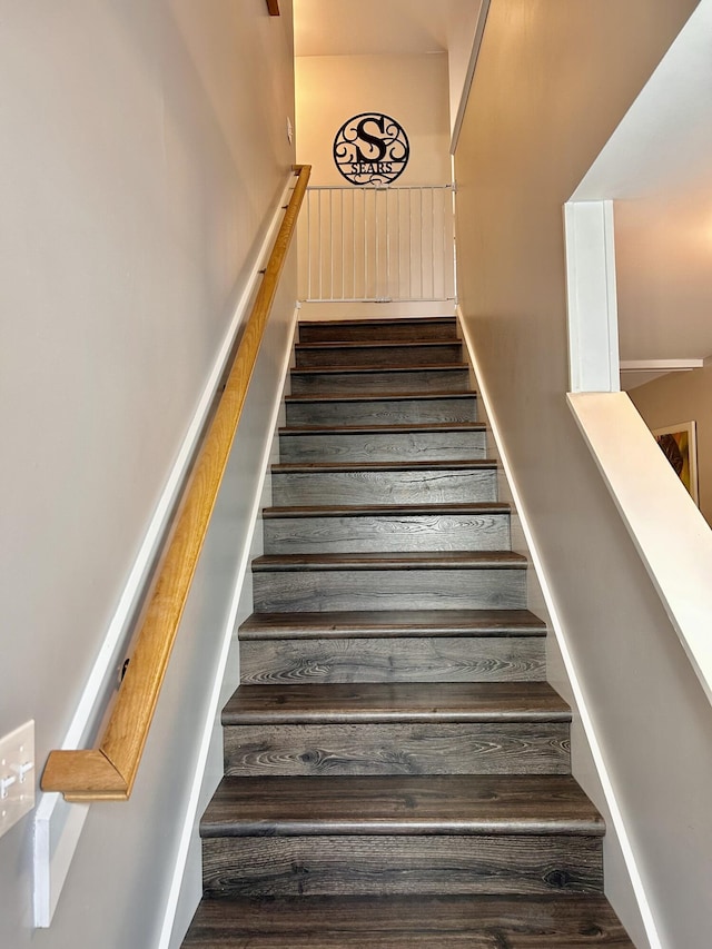 284 Roosevelt Trl, Windham, ME 04062 - stairway with wood finished floors