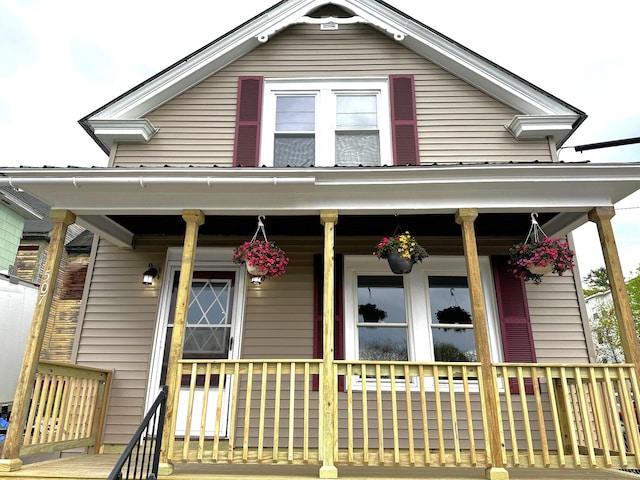 507 Waldo St, Rumford, ME 04276 - doorway to property featuring covered porch