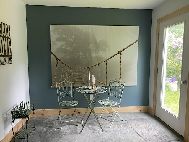 33 Latour St, Castine, ME 04421 - interior space featuring concrete flooring and baseboards