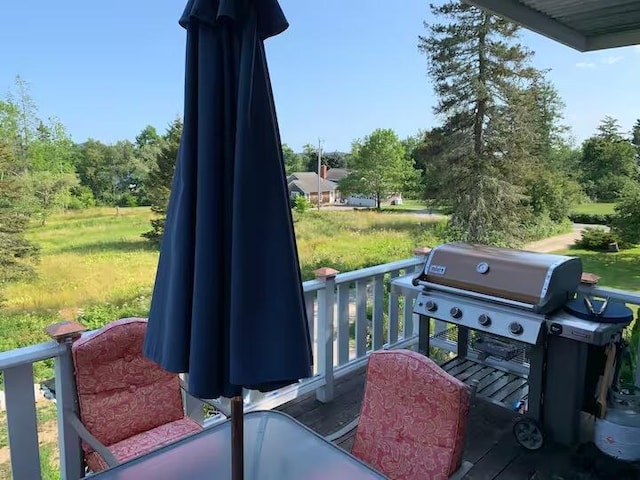 33 Latour St, Castine, ME 04421 - view of patio featuring a grill