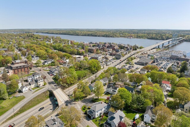 61 Granite St, Bath, ME 04530 - aerial view of property and surrounding area featuring a large body of water