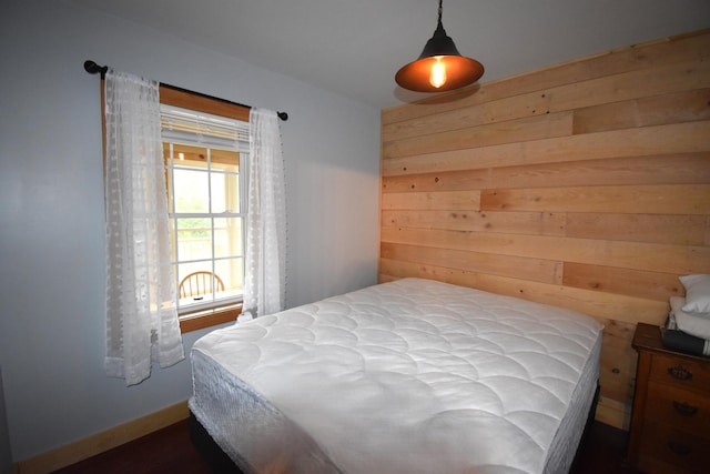 106 Shady Ln, Newport, ME 04953 - bedroom with wooden walls and baseboards