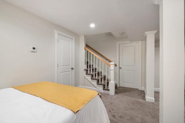 53 Ross Rd, Kennebunk, ME 04043 - bedroom with carpet, recessed lighting, and baseboards