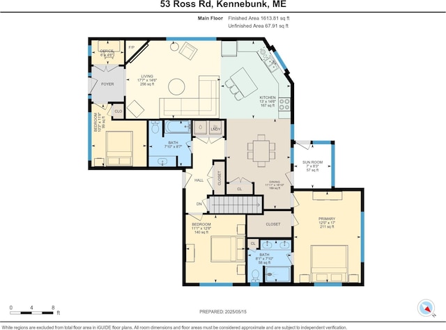 53 Ross Rd, Kennebunk, ME 04043 - floor plan / room layout