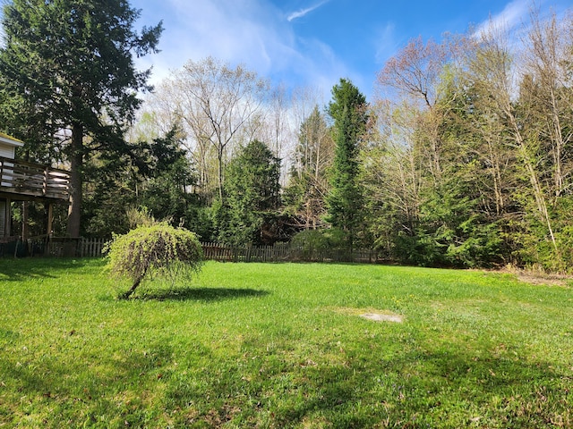 9 Hidden Dr, New Gloucester, ME 04260 - view of yard with a deck