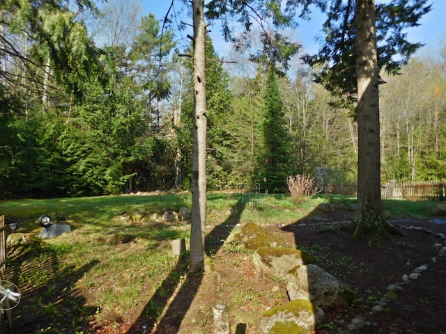 9 Hidden Dr, New Gloucester, ME 04260 - view of yard featuring a forest view