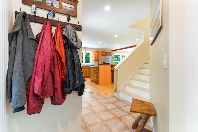 400 Chopps Cross Rd, Woolwich, ME 04579 - mudroom with recessed lighting