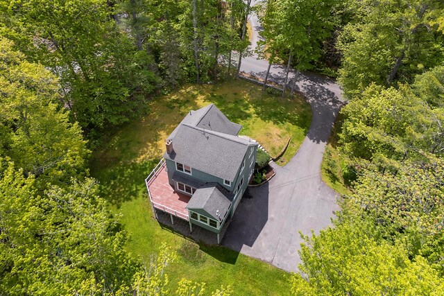 400 Chopps Cross Rd, Woolwich, ME 04579 - aerial view of property and surrounding area