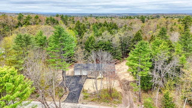 457 S Reynolds Rd, Winslow, ME 04901 - view from above of property featuring a heavily wooded area