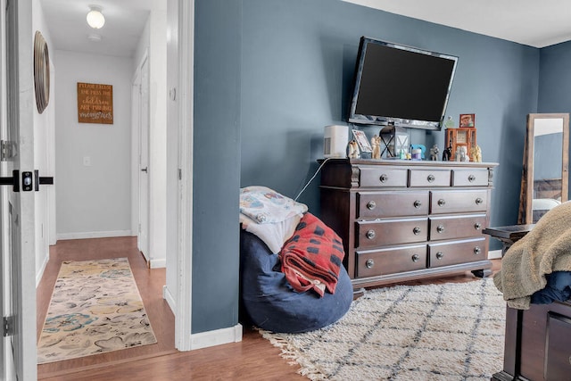 37 Birchwood Ln, Bowdoinham, ME 04008 - bedroom with wood finished floors and baseboards