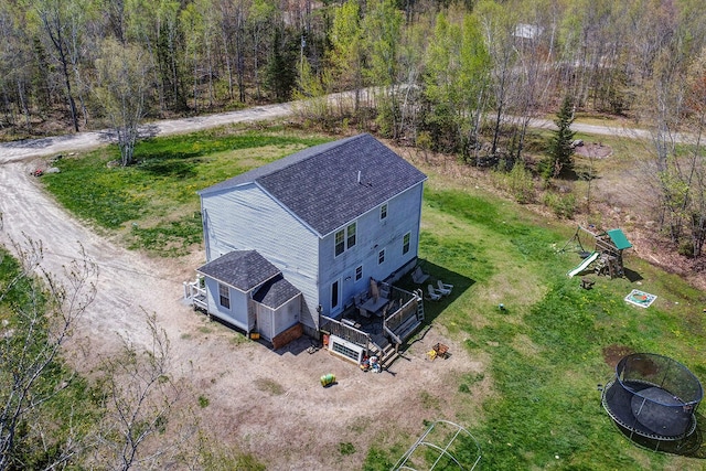 37 Birchwood Ln, Bowdoinham, ME 04008 - aerial view of property and surrounding area featuring a forest
