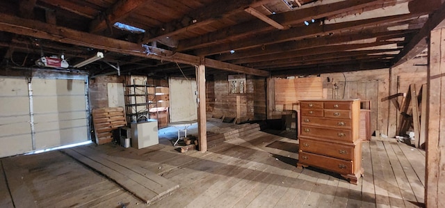 281 Cross Rd, Washburn, ME 04786 - below grade area with wood walls and wood-type flooring