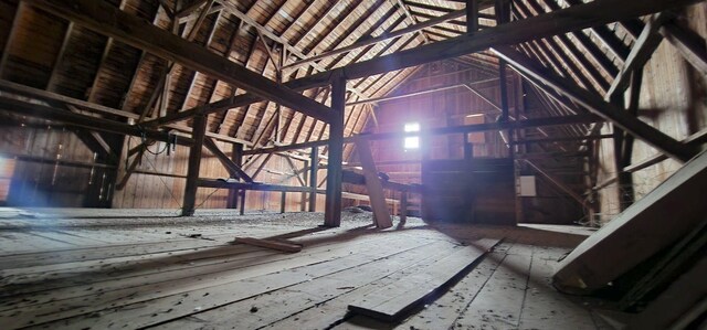 281 Cross Rd, Washburn, ME 04786 - view of unfinished attic