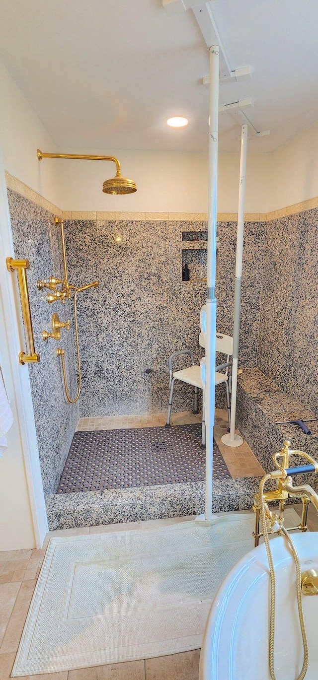 281 Cross Rd, Washburn, ME 04786 - bathroom with a walk in shower