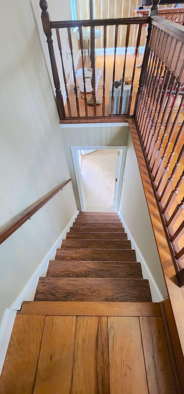 281 Cross Rd, Washburn, ME 04786 - stairs with baseboards