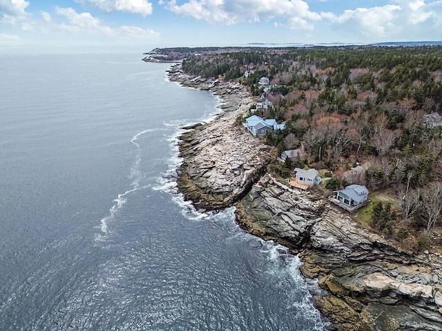 165 Mcfarland Shore Rd, Bristol, ME 04554 - drone / aerial view of a large body of water and a heavily wooded area