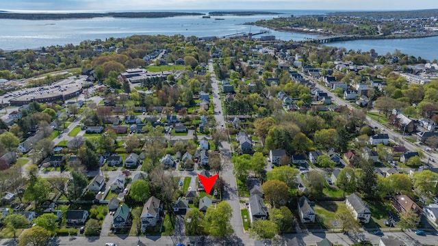 301 Sherwood St, Portland, ME 04103 - aerial view of property and surrounding area featuring a large body of water