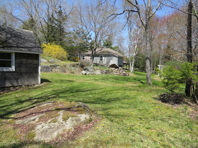 204 Clark Island Rd, Saint George, ME 04859 - view of green lawn