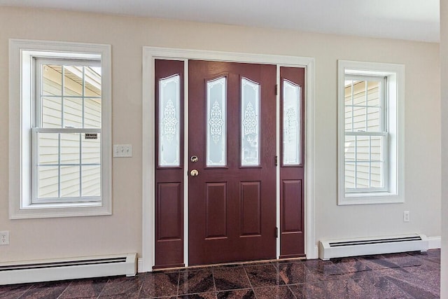 30 Royale Dr, Sidney, ME 04330 - entrance foyer featuring baseboard heating and baseboards