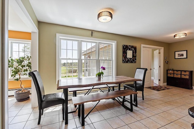 30 Royale Dr, Sidney, ME 04330 - dining space featuring light tile patterned floors and baseboard heating