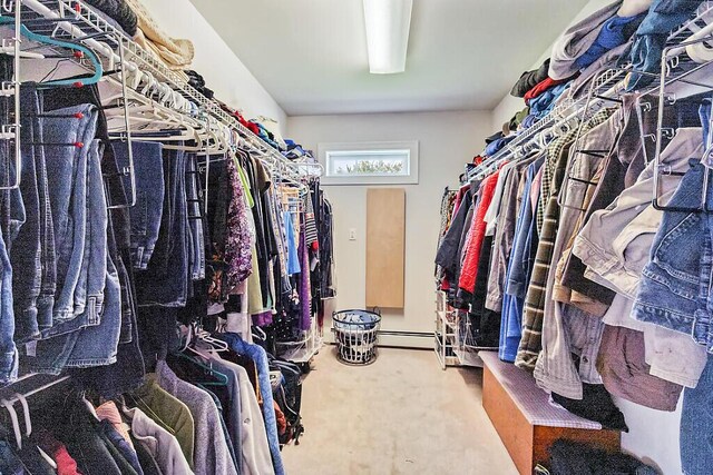 30 Royale Dr, Sidney, ME 04330 - walk in closet with carpet flooring and a baseboard radiator