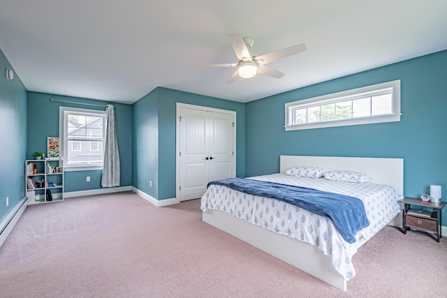 14 Bluebird Trl Unit 67, Falmouth, ME 04105 - carpeted bedroom with multiple windows, a closet, and baseboards