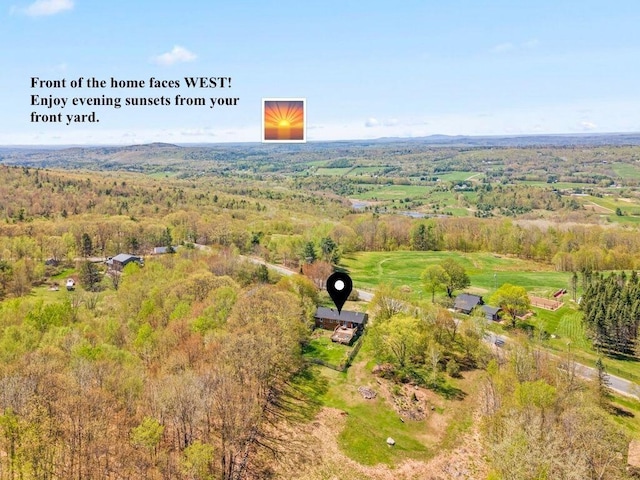 414 Oak Hill Rd, Litchfield, ME 04350 - bird's eye view of a forest