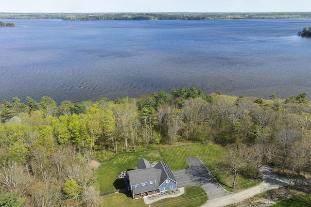 16 Sweet Fern Ln, Bowdoinham, ME 04008 - aerial overview of property's location featuring a nearby body of water