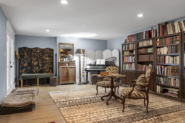 16 Sweet Fern Ln, Bowdoinham, ME 04008 - sitting room with wood finished floors and recessed lighting