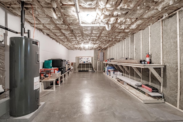 48 Sancho Dr, Saco, ME 04072 - basement with water heater and electric panel