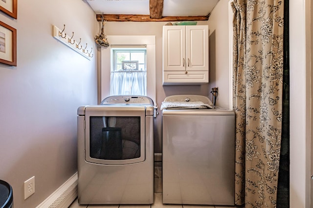71 Brook Rd, Falmouth, ME 04105 - washroom featuring washing machine and clothes dryer and cabinet space