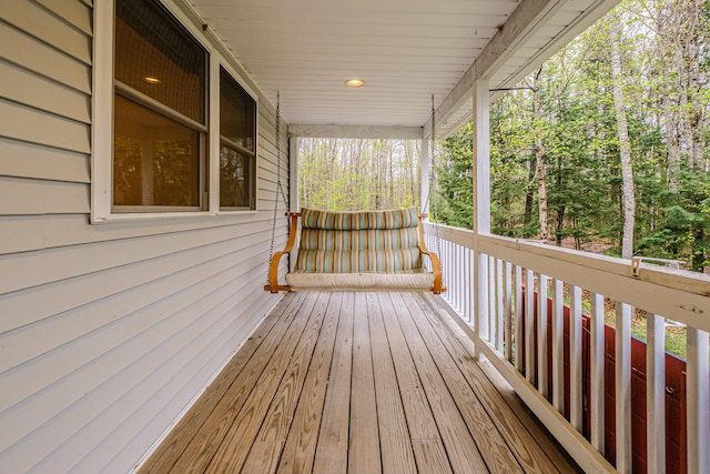 55 Reservoir Rd, Paris, ME 04281 - wooden deck featuring a porch