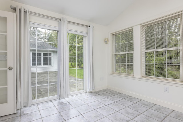 5 Honeysuckle Ln, Scarborough, ME 04074 - unfurnished sunroom with lofted ceiling