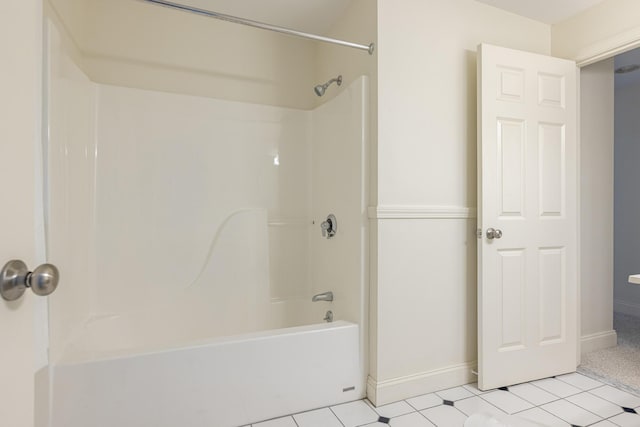 5 Honeysuckle Ln, Scarborough, ME 04074 - full bath with  shower combination, tile patterned floors, and baseboards