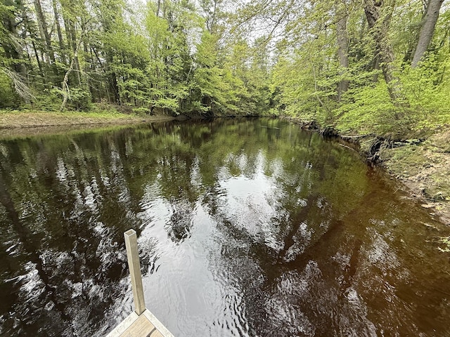 26-28 Acorn Rd, Naples, ME 04055 - water view with a heavily wooded area