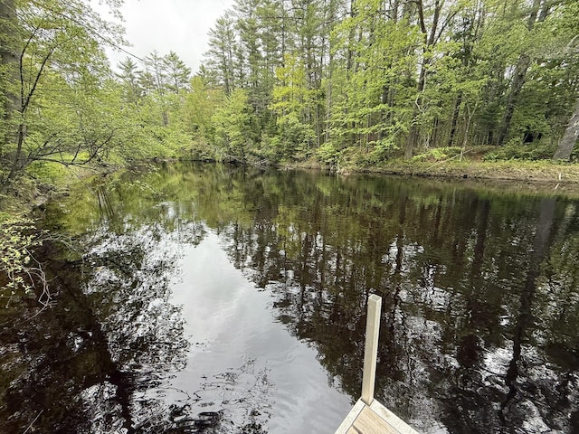 26-28 Acorn Rd, Naples, ME 04055 - dock featuring a water view and a forest view