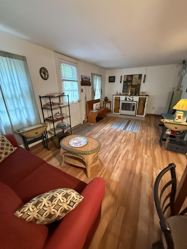 26-28 Acorn Rd, Naples, ME 04055 - living room with wood finished floors