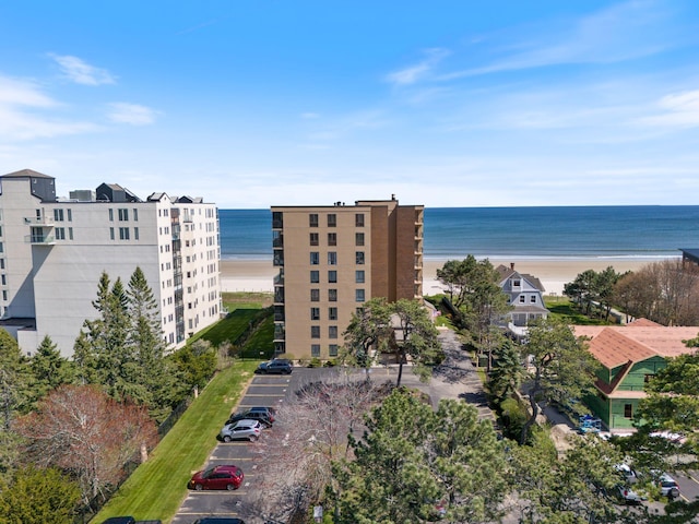 205 E Grand Ave Unit 7E, Old Orchard Beach, ME 04064 - view of property featuring view of water and beach and uncovered parking