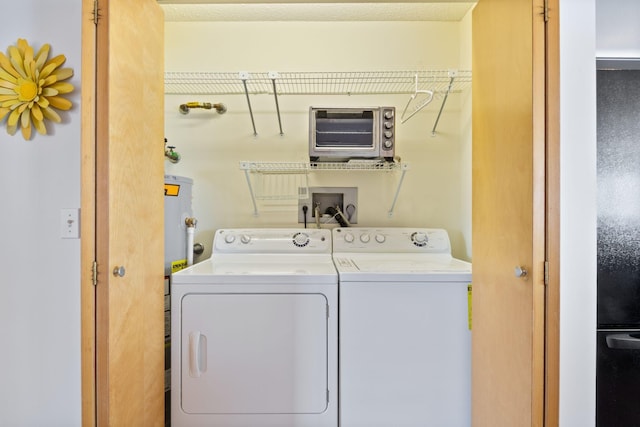 205 E Grand Ave Unit 7E, Old Orchard Beach, ME 04064 - clothes washing area with independent washer and dryer and water heater